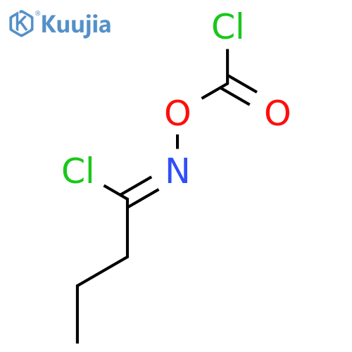 Butanimidoyl chloride, N-[(chlorocarbonyl)oxy]- structure