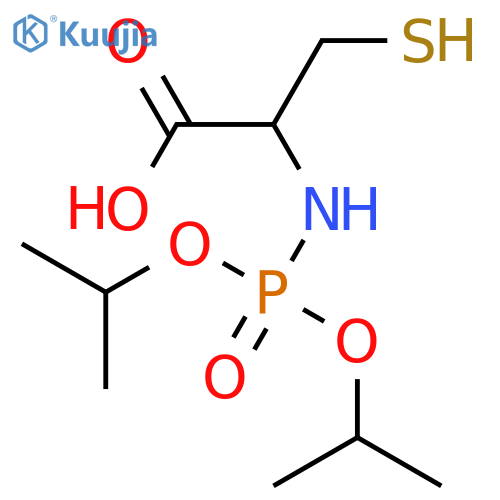 L-Cysteine, N-[bis(1-methylethoxy)phosphinyl]- structure