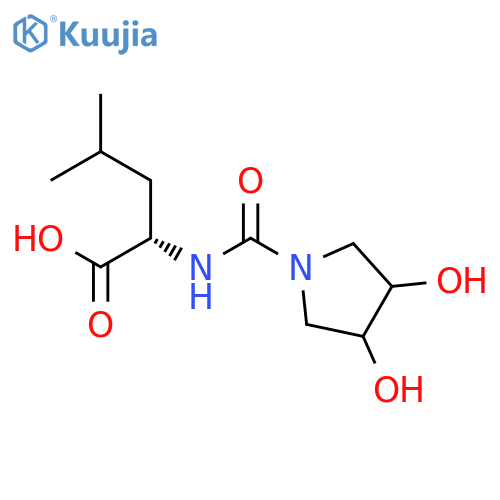 L-Leucine, N-[(3,4-dihydroxy-1-pyrrolidinyl)carbonyl]- structure