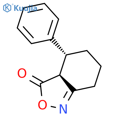 2,1-Benzisoxazol-3(3aH)-one, 4,5,6,7-tetrahydro-4-phenyl-, (3aS-cis)- structure