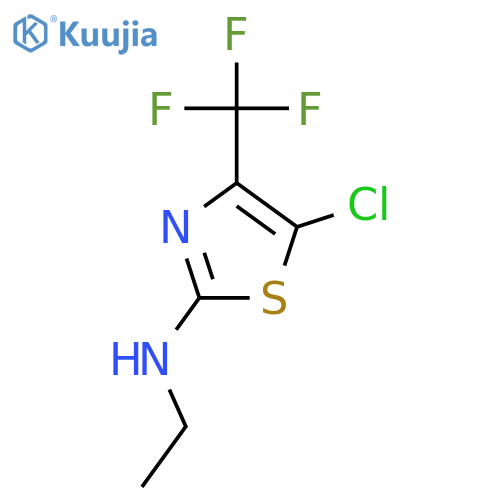 2-Thiazolamine,5-chloro-N-ethyl-4-(trifluoromethyl)- structure