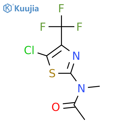 N-[5-chloro-4-(trifluoromethyl)-1,3-thiazol-2-yl]-N-methylacetamide structure