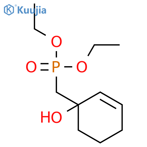 Phosphonic acid, [(1-hydroxy-2-cyclohexen-1-yl)methyl]-, diethyl ester structure