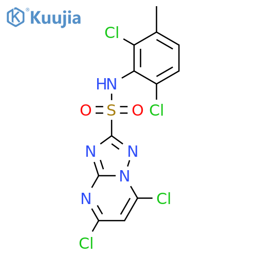 N-(2,6-Dichloro-3-methylphenyl)-5,7-dichloro-1,2,4-triazolo1,5-apyrimidine-2-sulfonamide structure