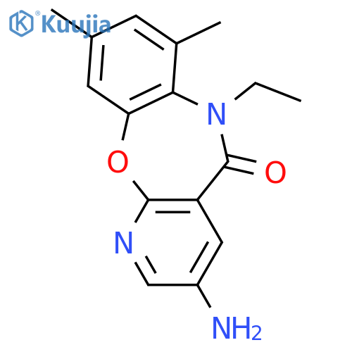 3-amino-6-ethyl-7,9-dimethylpyrido[2,3-b][1,5]benzoxazepin-5(6H)-one structure