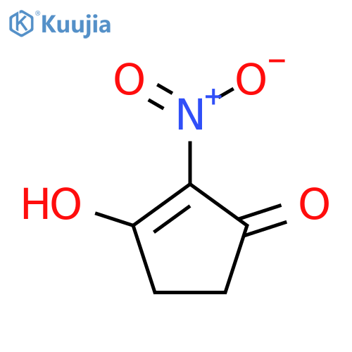 3-Hydroxy-2-nitro-2-cyclopenten-1-one structure