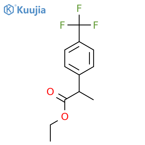 Ethyl 2-(4-(trifluoromethyl)phenyl)propanoate structure