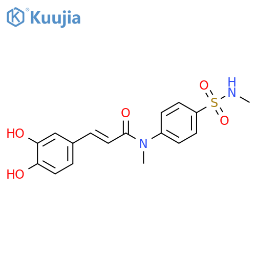 2-Propenamide,3-(3,4-dihydroxyphenyl)-N-methyl-N-[4-[(methylamino)sulfonyl]phenyl]-,(E)- structure