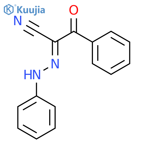 N-anilino-2-oxo-2-phenylethanimidoyl Cyanide structure