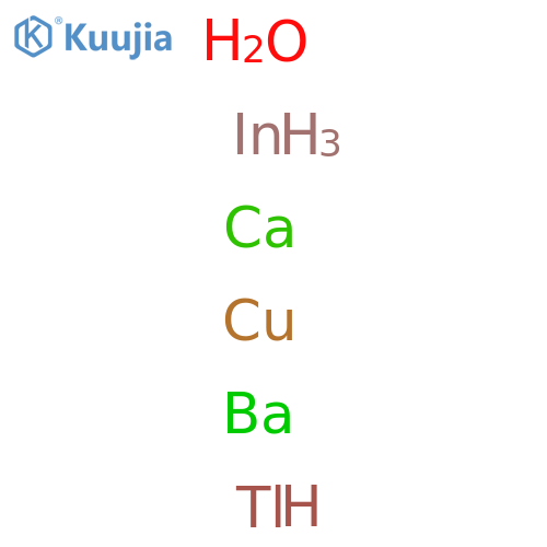 Barium calcium copper indium thallium oxide structure