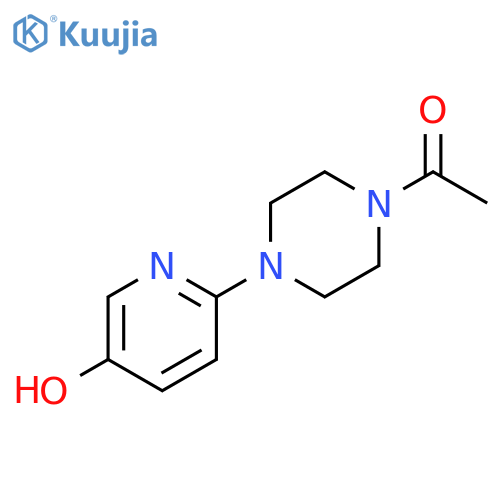 1-[4-(5-hydroxy-2-pyridinyl)-1-piperazinyl]-Ethanone structure