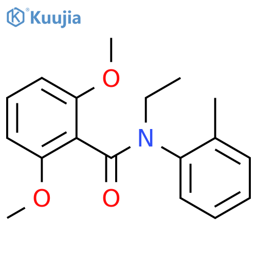 N-ethyl-2,6-dimethoxy-N-(2-methylphenyl)benzamide structure