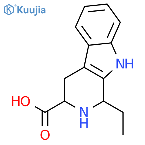 (1S,3S)-1-Ethyl-2,3,4,9-tetrahydro-1H-pyrido[3,4-b]indole-3-carboxylic acid structure