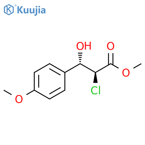 Benzenepropanoic acid, α-chloro-β-hydroxy-4-methoxy-, methyl ester, (αS,βS)- structure