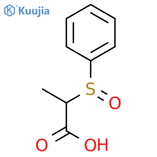 Propanoic acid, 2-(phenylsulfinyl)- structure