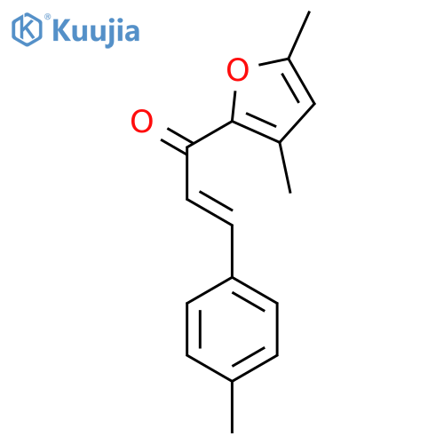 2-Propen-1-one, 1-(3,5-dimethyl-2-furanyl)-3-(4-methylphenyl)-, (E)- structure