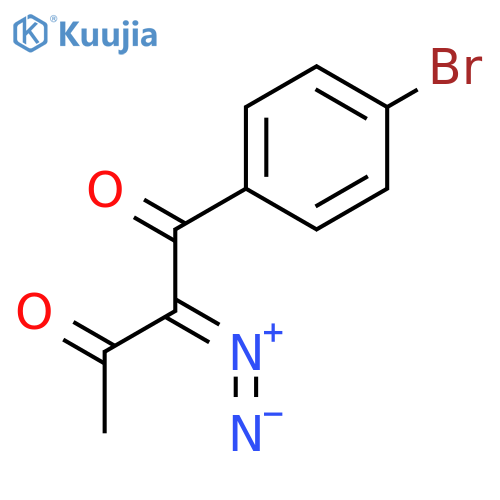 1,3-Butanedione, 1-(4-bromophenyl)-2-diazo- structure