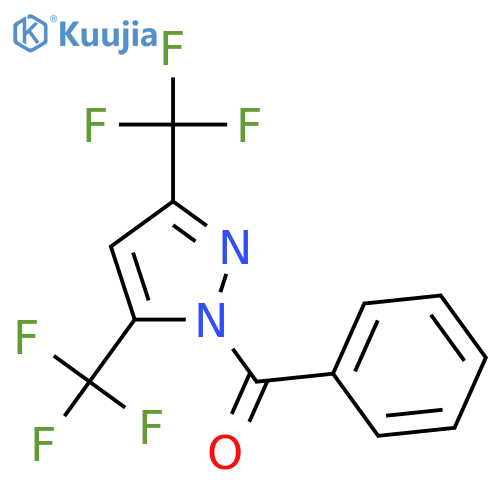 1-Benzoyl-3,5-bis(trifluoromethyl)pyrazole structure