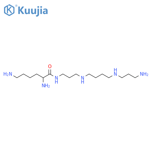 L-Lysine N-[3-[4-(3-aminopropylamino)butylamino]propyl]amide structure