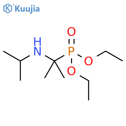 Phosphonic acid, [1-methyl-1-[(1-methylethyl)amino]ethyl]-, diethyl ester structure