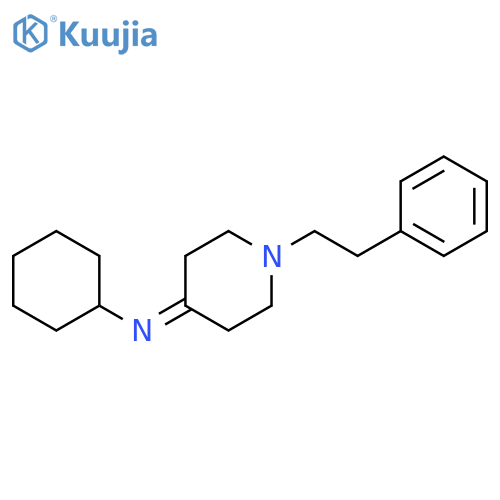 Cyclohexanamine, N-[1-(2-phenylethyl)-4-piperidinylidene]- structure