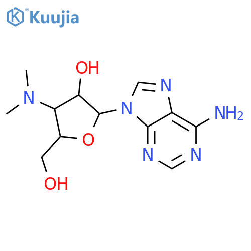 9-[3-deoxy-3-(dimethylamino)-beta-D-arabinofuranosyl]-9H-purin-6-amine structure