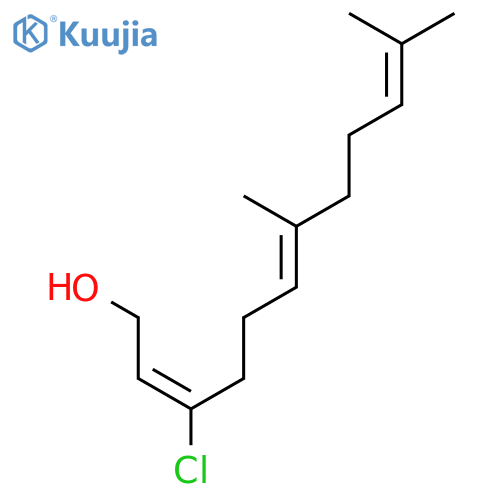 2,6,10-Dodecatrien-1-ol, 3-chloro-7,11-dimethyl-, (E,E)- structure