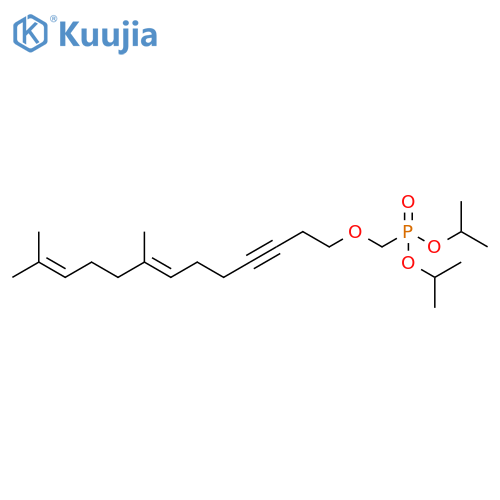 Phosphonic acid, [[(8,12-dimethyl-7,11-tridecadien-3-ynyl)oxy]methyl]-, bis(1-methylethyl) ester, (E)- (9CI) structure