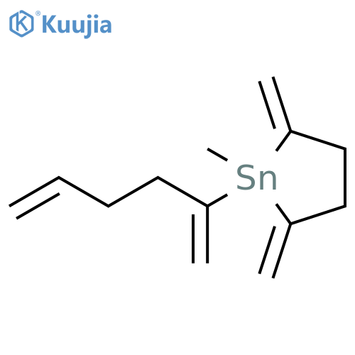 Stannolane, 1-methyl-2,5-bis(methylene)-1-(1-methylene-4-penten-1-yl)- structure