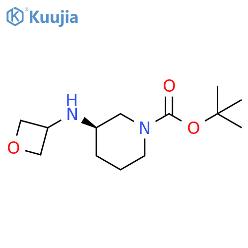 tert-butyl (3R)-3-(oxetan-3-ylamino)piperidine-1-carboxylate structure