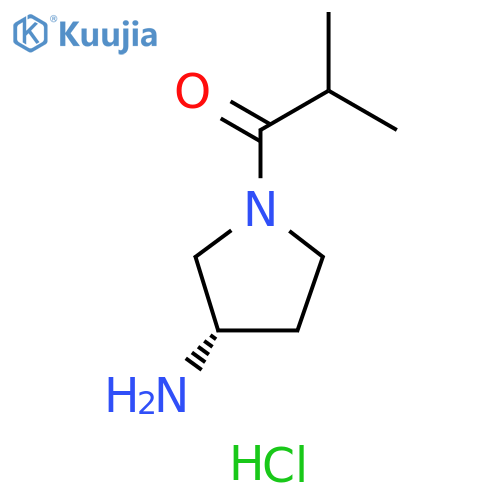 (S)-1-(3-Aminopyrrolidin-1-yl)-2-methylpropan-1-one hydrochloride structure