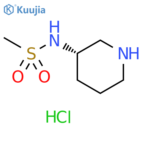 N-[(3S)-piperidin-3-yl]methanesulfonamide hydrochloride structure