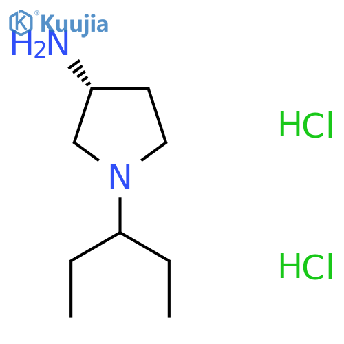 (3R)-1-(pentan-3-yl)pyrrolidin-3-amine dihydrochloride structure