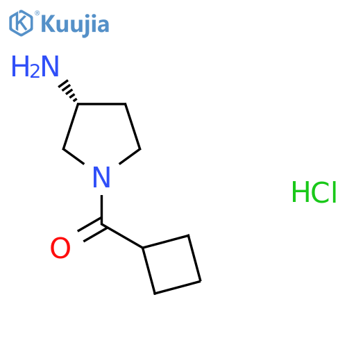 (R)-(3-Aminopyrrolidin-1-yl)(cyclobutyl)methanone hydrochloride structure