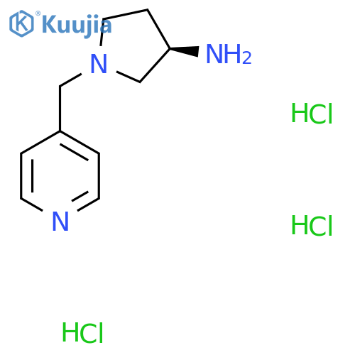 (R)-1-(Pyridin-4-ylmethyl)pyrrolidin-3-amine trihydrochloride structure