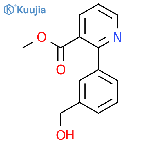 Methyl 2-(3-(hydroxymethyl)phenyl)nicotinate structure