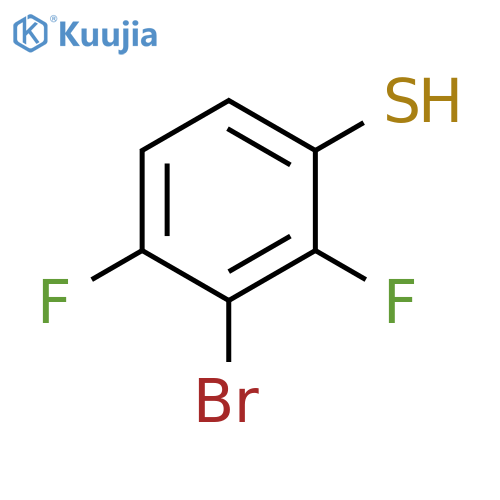 3-bromo-2,4-difluorobenzene-1-thiol structure