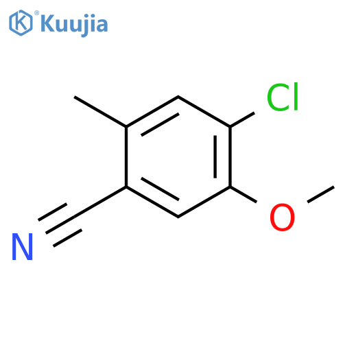 4-Chloro-5-methoxy-2-methylbenzonitrile structure