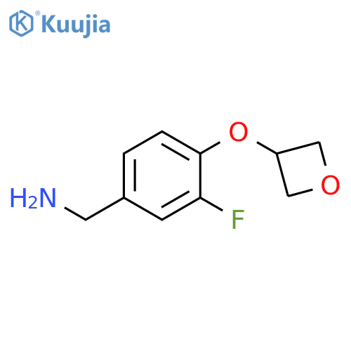 [3-Fluoro-4-(oxetan-3-yloxy)phenyl]methanamine structure