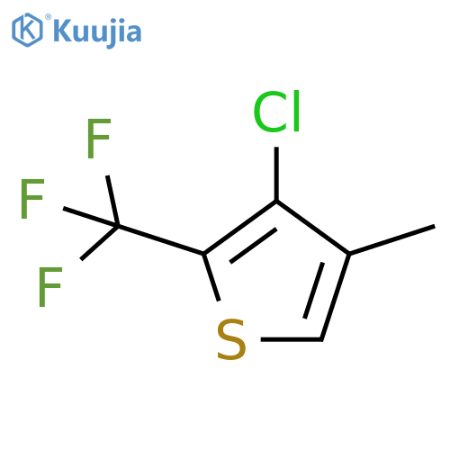 3-chloro-4-methyl-2-(trifluoromethyl)thiophene structure