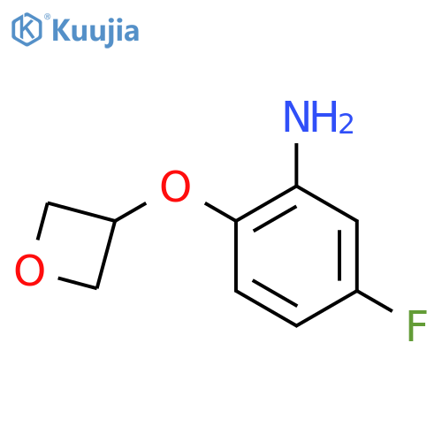 5-Fluoro-2-(oxetan-3-yloxy)aniline structure