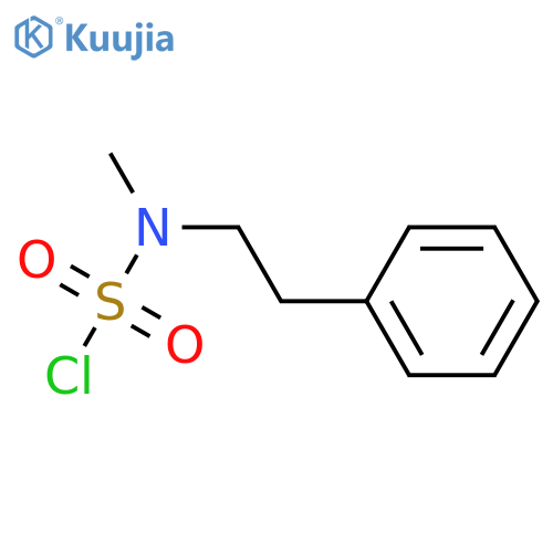 N-methyl-N-(2-phenylethyl)sulfamoyl chloride structure