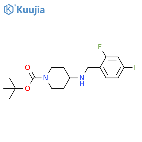 tert-Butyl 4-(2,4-difluorobenzylamino)piperidine-1-carboxylate structure