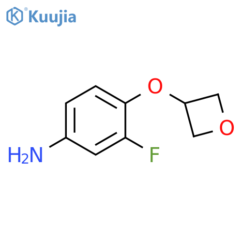 3-Fluoro-4-(oxetan-3-yloxy)aniline structure