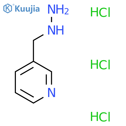 1-(Pyridin-3-ylmethyl)hydrazine trihydrochloride structure