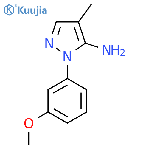 1-(3-Methoxyphenyl)-4-methyl-1H-pyrazol-5-amine structure