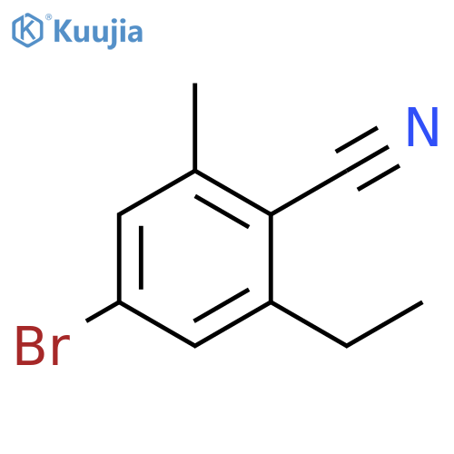 4-Bromo-6-ethyl-2-methylbenzonitrile structure