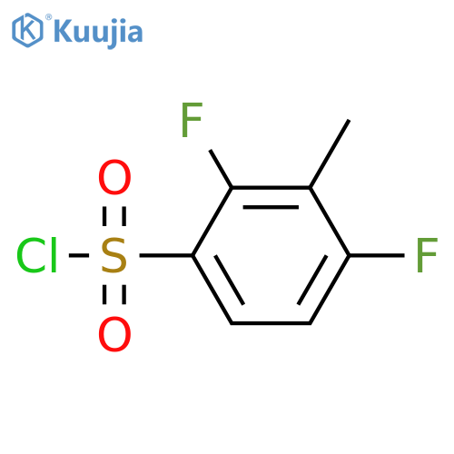 2,4-difluoro-3-methylbenzene-1-sulfonyl chloride structure