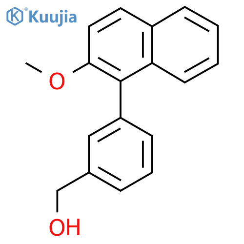 (3-(2-Methoxynaphthalen-1-yl)phenyl)methanol structure