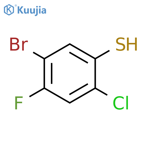 5-Bromo-2-chloro-4-fluorobenzenethiol structure